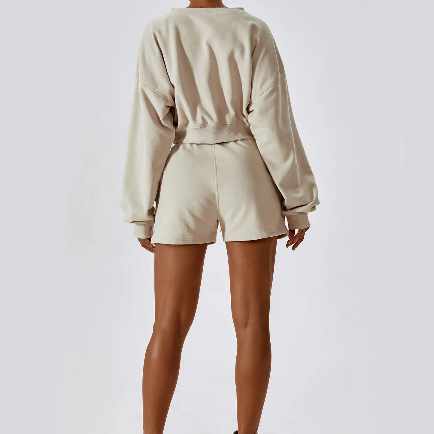 Vaela V Neck Fleece Top
