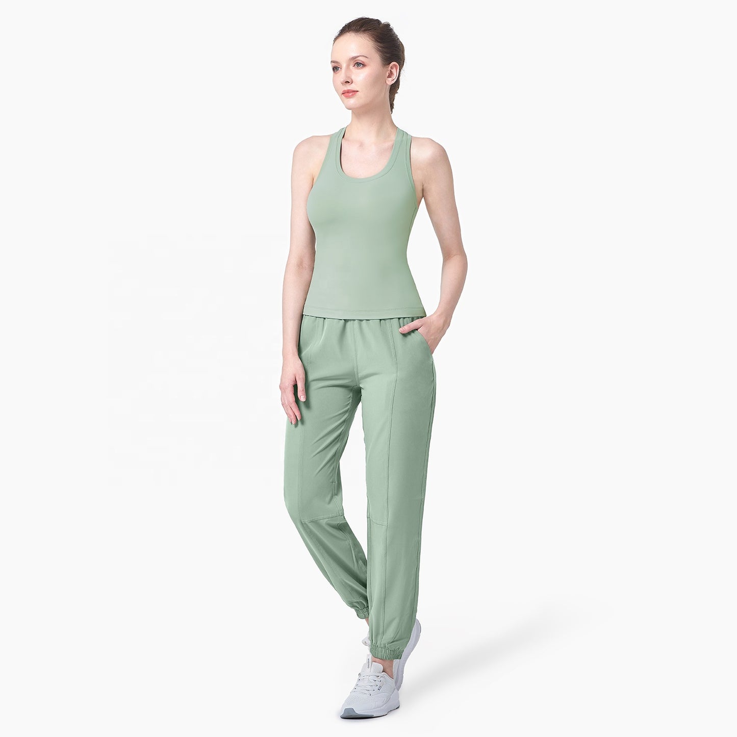 Vaela Women's U Neck Racer Back Tank Top