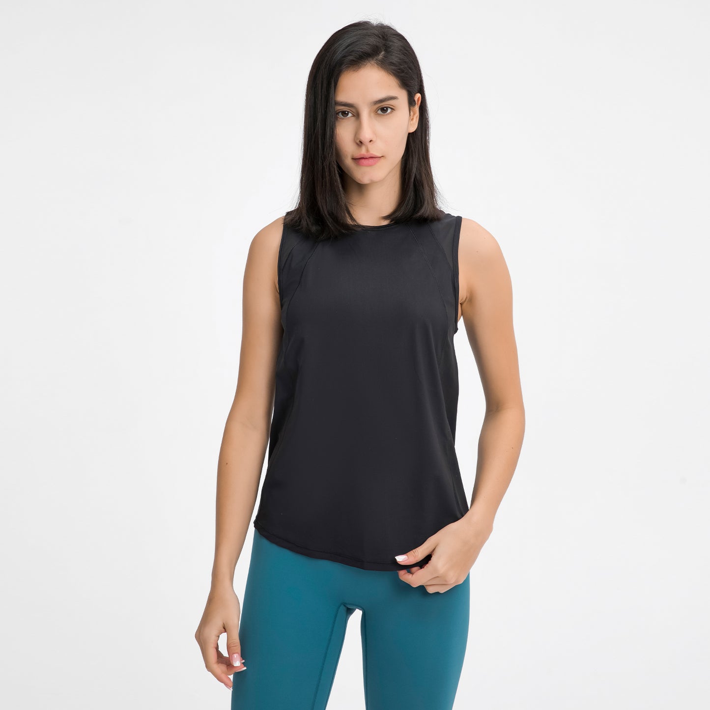 Women's Sports Vests & Yoga Tank Tops - Hollow Mesh Out Back. This super comfortable tank top is made from nylon and spandex breathable materials that are durable, quick-dry and have great stretchable abilities giving you a comfortable and flexible feel. Its suitable for jogging, yoga, gym and is comfortable for leisure wear.