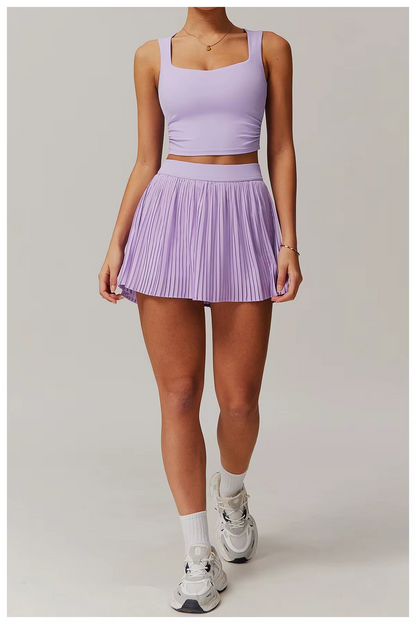 Vaela High-Rise Pleated Tennis