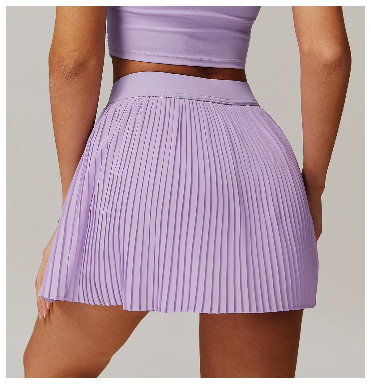 Vaela High-Rise Pleated Tennis Skirt