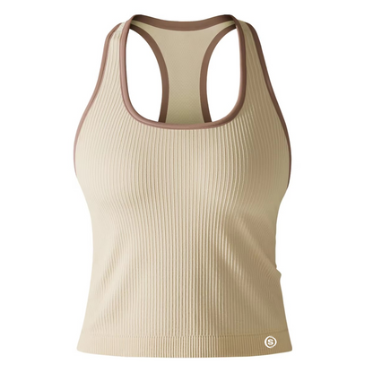 Vaela U Neck RibbedTank Top