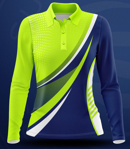 Ladies Club Polo Shirt - Long Sleeve