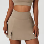 Women's 2 In 1 High Waist Pleated Tennis Skirts offers the ultimate comfort and keeps you cool during those intense tennis matches. Its ultra flexible and can stretch to enable you to reach those tricky low balls and execute offense when under pressure.