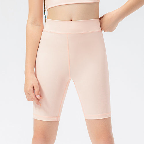 Kids 2 pieces activewear shorts sleeve & yoga top is made from breathable and flexible materials that provides comfort to enable kids to enjoy playing and be active.
