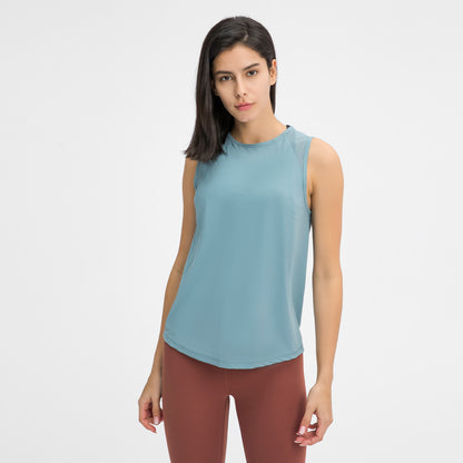 Women's Sports Vests & Yoga Tank Tops - Hollow Mesh Out Back. This super comfortable tank top is made from nylon and spandex breathable materials that are durable, quick-dry and have great stretchable abilities giving you a comfortable and flexible feel. Its suitable for jogging, yoga, gym and is comfortable for leisure wear.