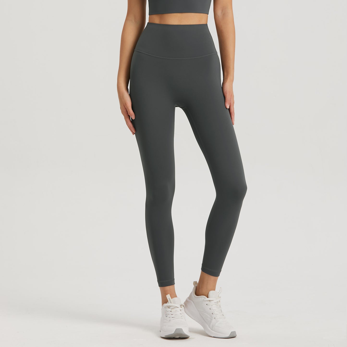 This Women's Anti Rolling Sports Pants with Pockets High Waist Fitness Yoga Leggings is made from 80%Nylon+20%Lycra®fiber Fabric Grams 220g Nuls Lycra Series Light, soft and four-way stretch. The skin-friendly nude fabric feels like a second skin. 