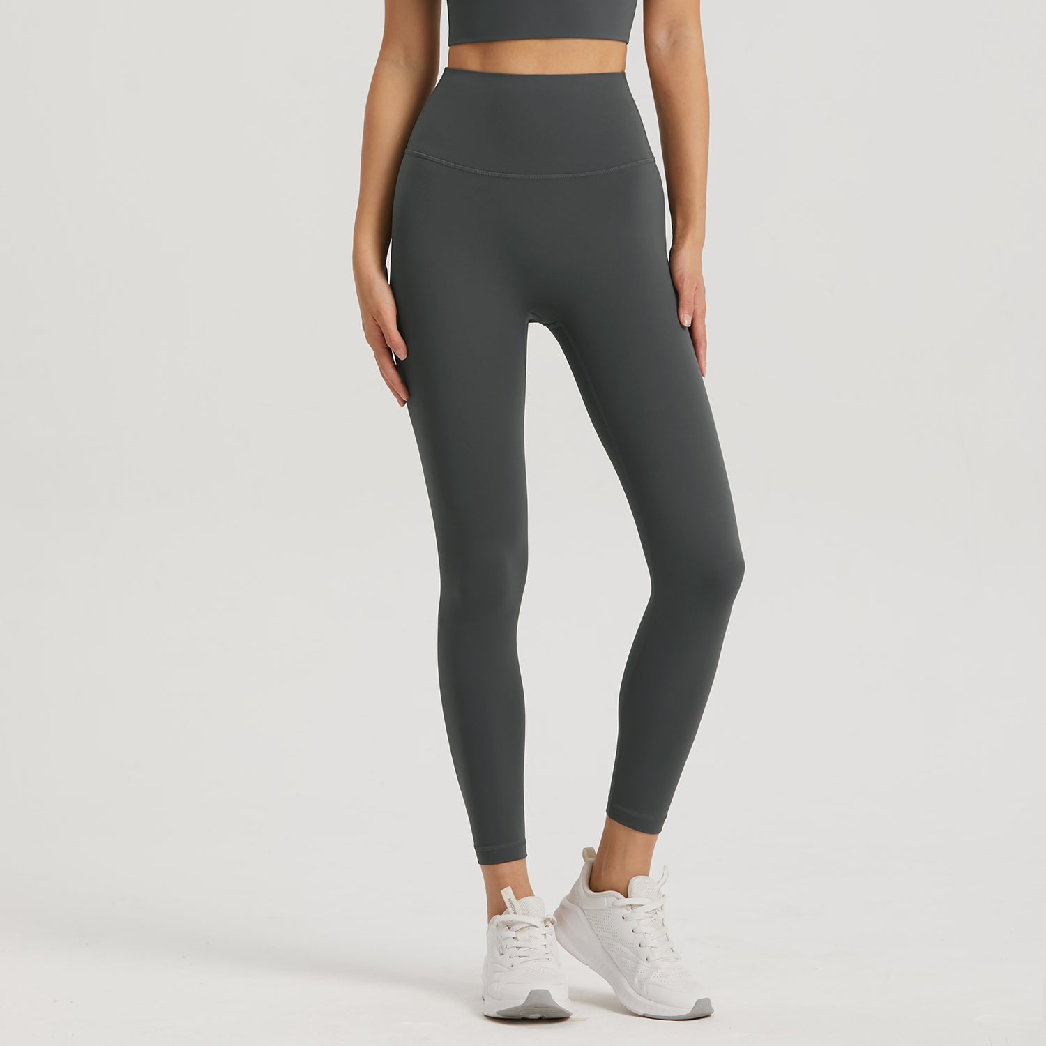 This Women's Anti Rolling Sports Pants with Pockets High Waist Fitness Yoga Leggings is made from 80%Nylon+20%Lycra®fiber Fabric Grams 220g Nuls Lycra Series Light, soft and four-way stretch. The skin-friendly nude fabric feels like a second skin. 