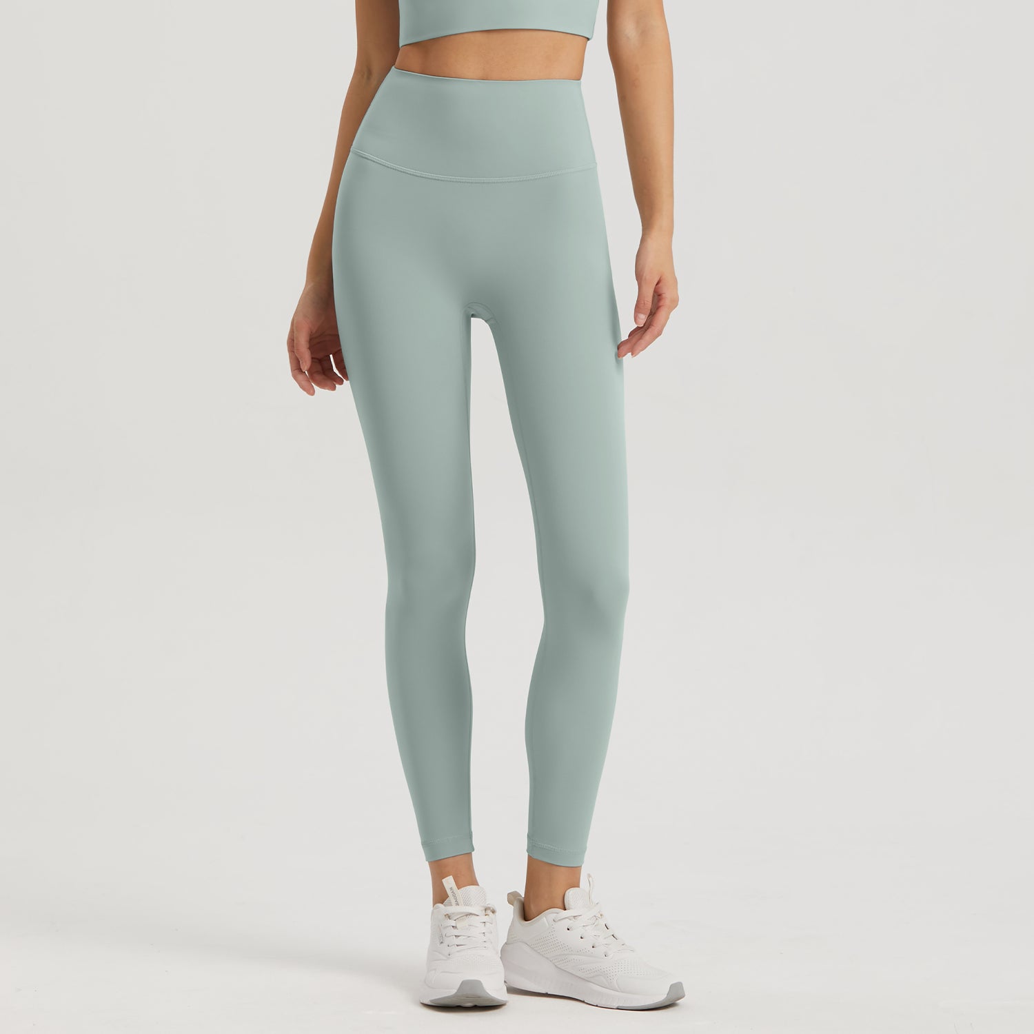 This Women's Anti Rolling Sports Pants with Pockets High Waist Fitness Yoga Leggings is made from 80%Nylon+20%Lycra®fiber Fabric Grams 220g Nuls Lycra Series Light, soft and four-way stretch. The skin-friendly nude fabric feels like a second skin. 