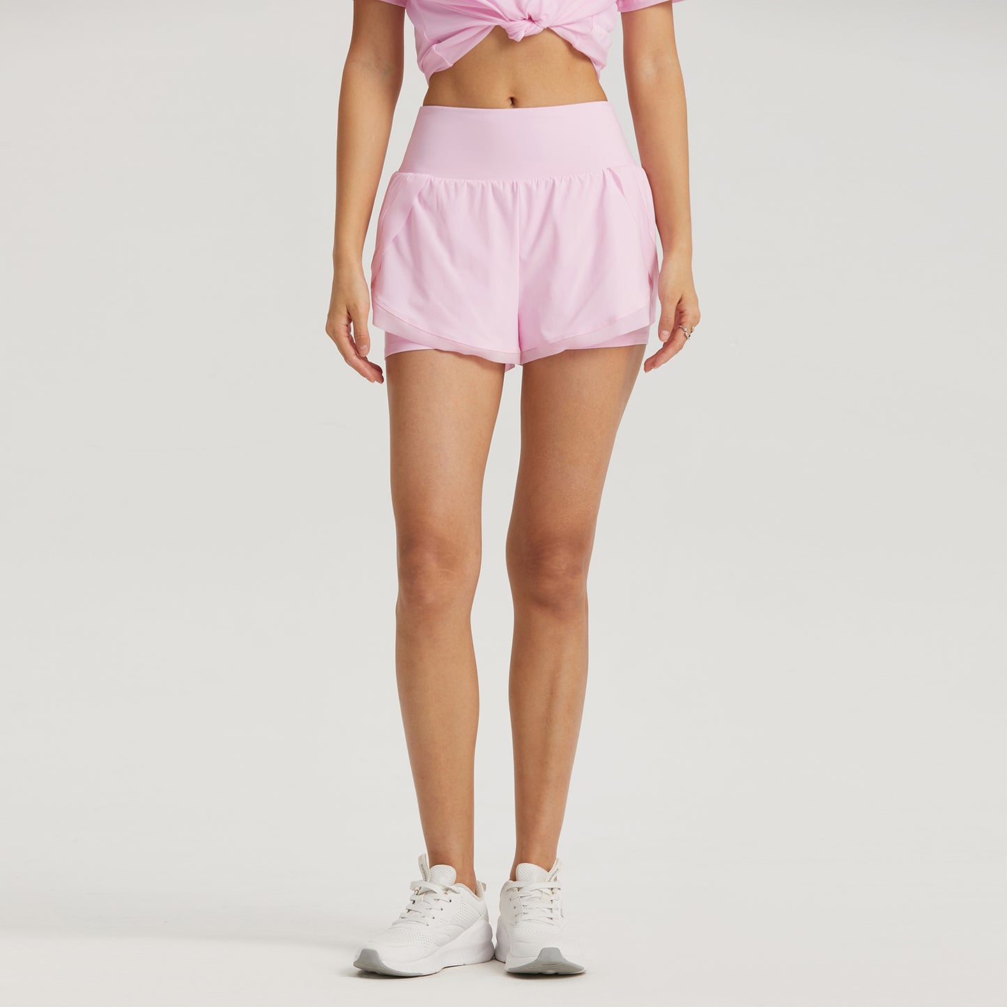 Vaela Women's 2 in1 Pcs Active Mesh Shorts