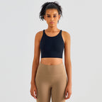 Women's Sports Bra Cross Backless Gym, Yoga & Tank Top. This super comfortable sports bra is made from nylon and spandex breathable materials that are durable, quick-dry and have great stretchable abilities giving you a comfortable and flexible feel. Its suitable for jogging, yoga, gym and is comfortable for leisure wear.