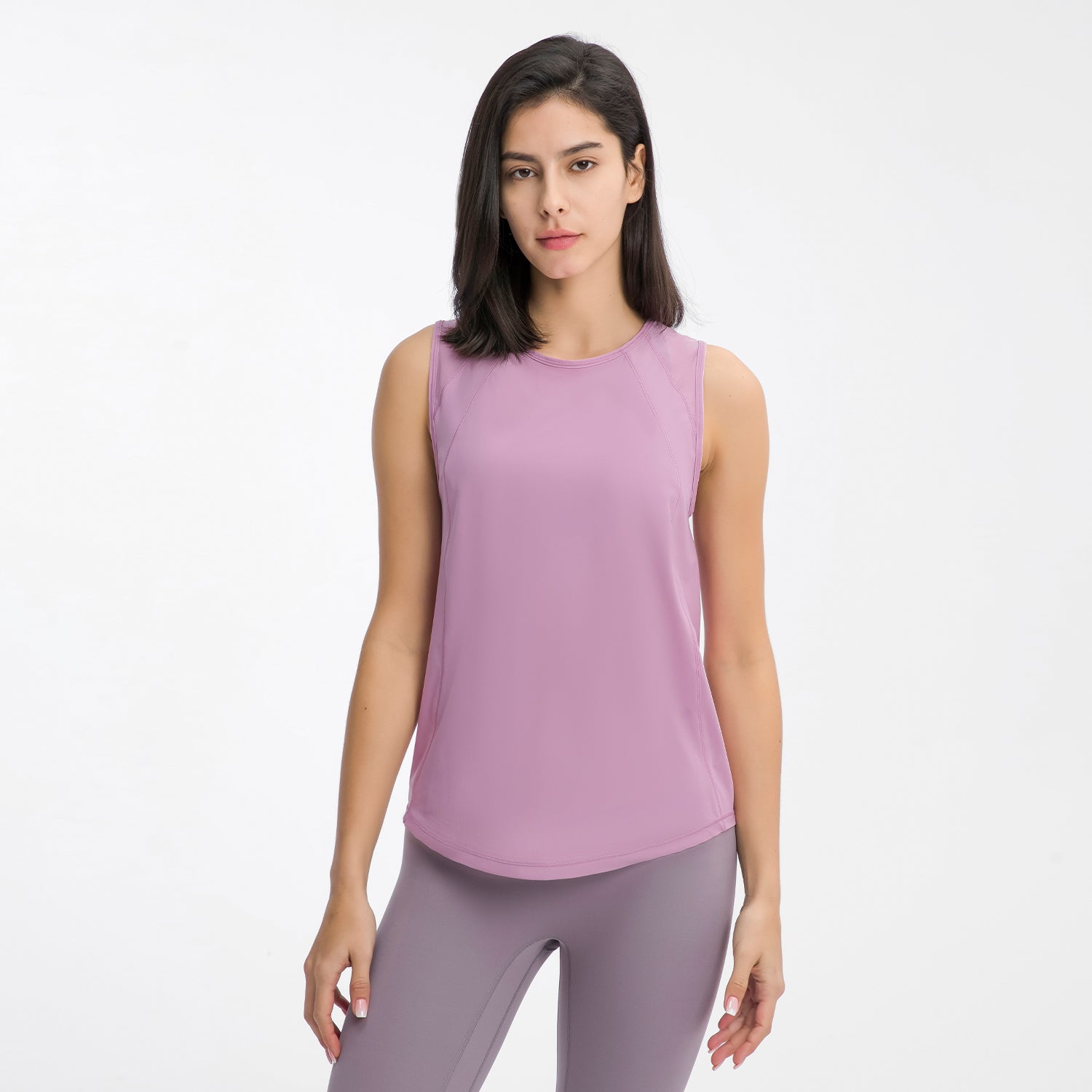 Women's Sports Vests & Yoga Tank Tops - Hollow Mesh Out Back. This super comfortable tank top is made from nylon and spandex breathable materials that are durable, quick-dry and have great stretchable abilities giving you a comfortable and flexible feel. Its suitable for jogging, yoga, gym and is comfortable for leisure wear.