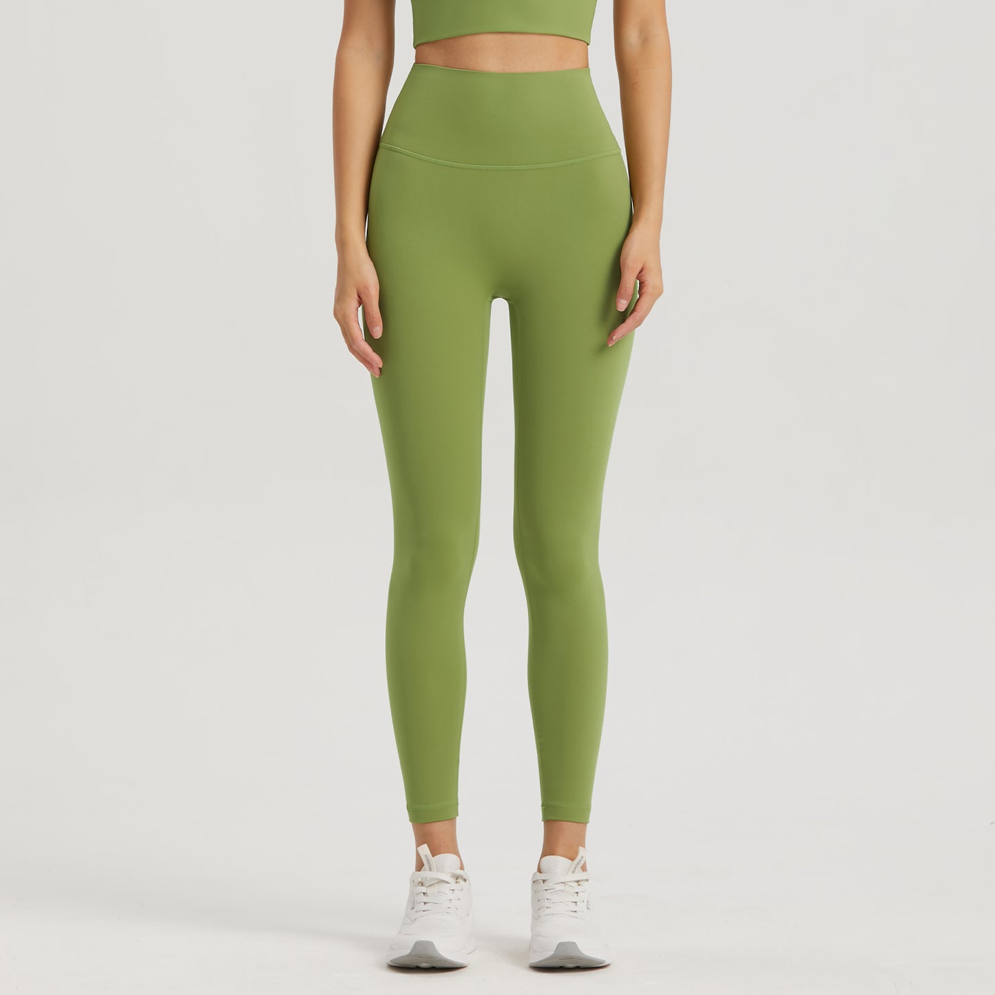 This Women's Anti Rolling Sports Pants with Pockets High Waist Fitness Yoga Leggings is made from 80%Nylon+20%Lycra®fiber Fabric Grams 220g Nuls Lycra Series Light, soft and four-way stretch. The skin-friendly nude fabric feels like a second skin. 