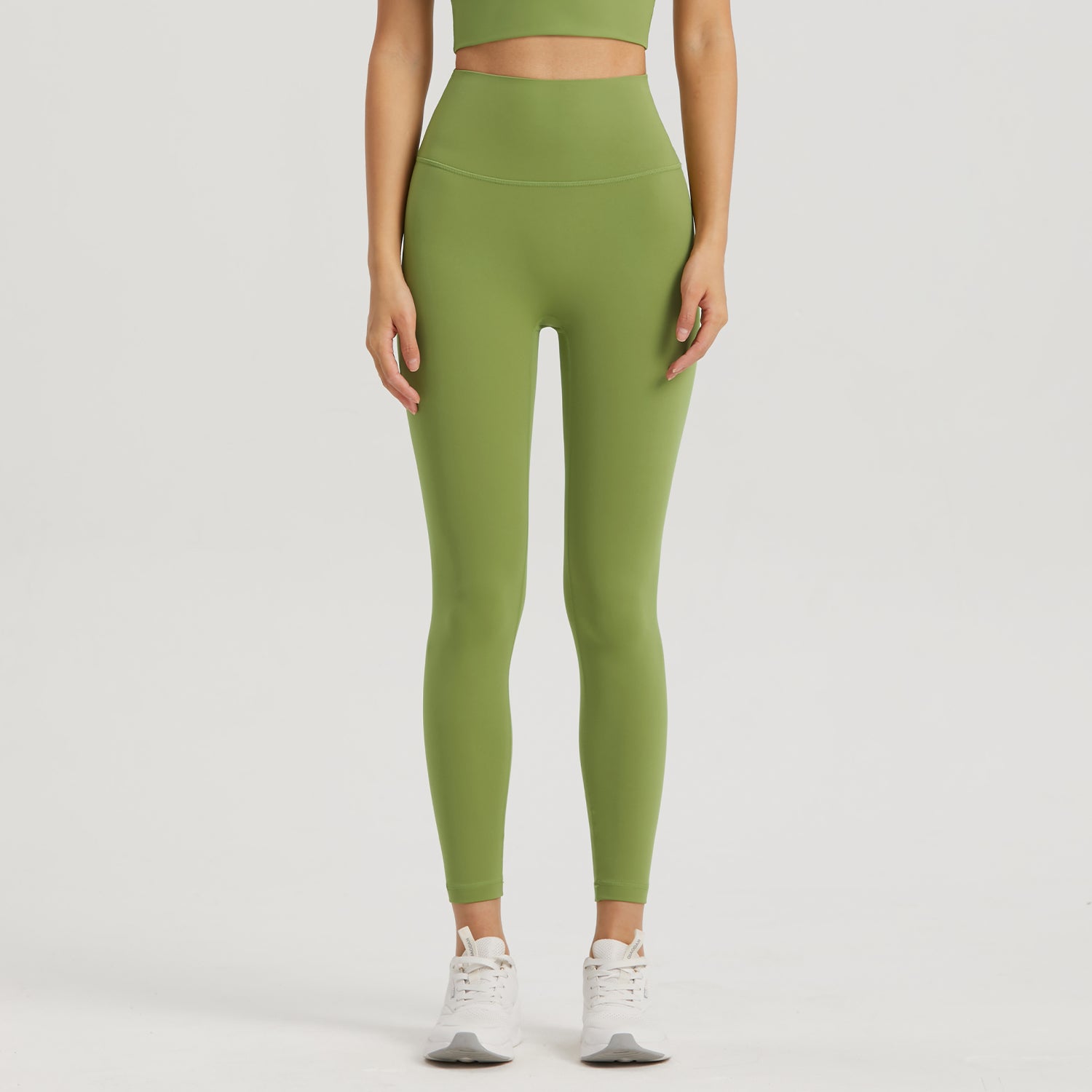 This Women's Anti Rolling Sports Pants with Pockets High Waist Fitness Yoga Leggings is made from 80%Nylon+20%Lycra®fiber Fabric Grams 220g Nuls Lycra Series Light, soft and four-way stretch. The skin-friendly nude fabric feels like a second skin. 