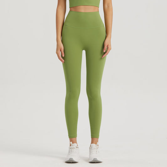 This Women's Anti Rolling Sports Pants with Pockets High Waist Fitness Yoga Leggings is made from 80%Nylon+20%Lycra®fiber Fabric Grams 220g Nuls Lycra Series Light, soft and four-way stretch. The skin-friendly nude fabric feels like a second skin. 
