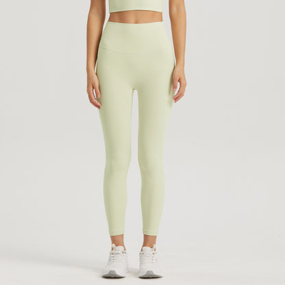 This Women's Anti Rolling Sports Pants with Pockets High Waist Fitness Yoga Leggings is made from 80%Nylon+20%Lycra®fiber Fabric Grams 220g Nuls Lycra Series Light, soft and four-way stretch. The skin-friendly nude fabric feels like a second skin. 