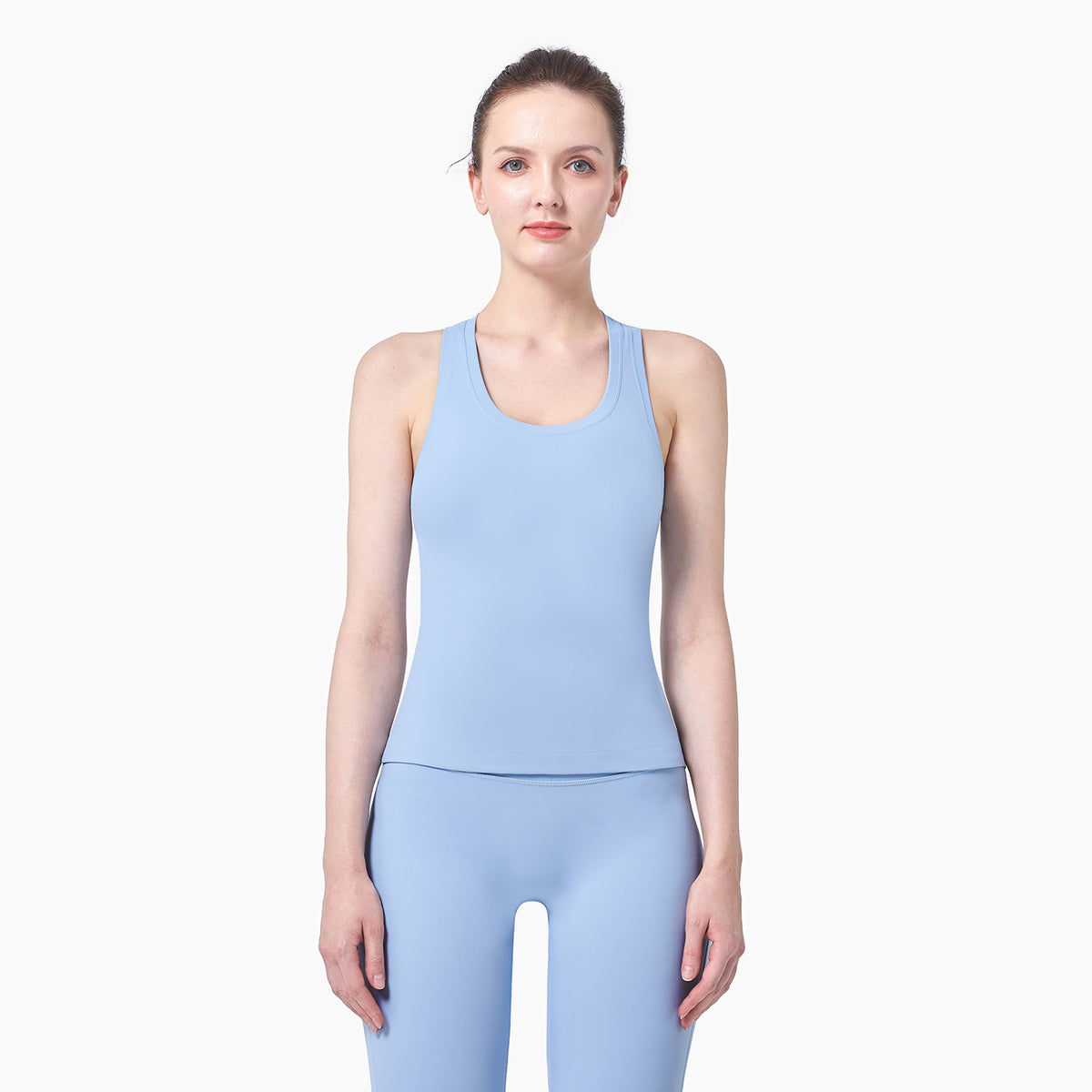 Vaela Women's U Neck Racer Back Tank Top