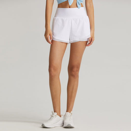 Vaela Women's 2 in1 Pcs Active Mesh Shorts
