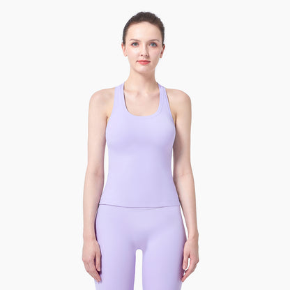 Vaela Women's U Neck Racer Back Tank Top
